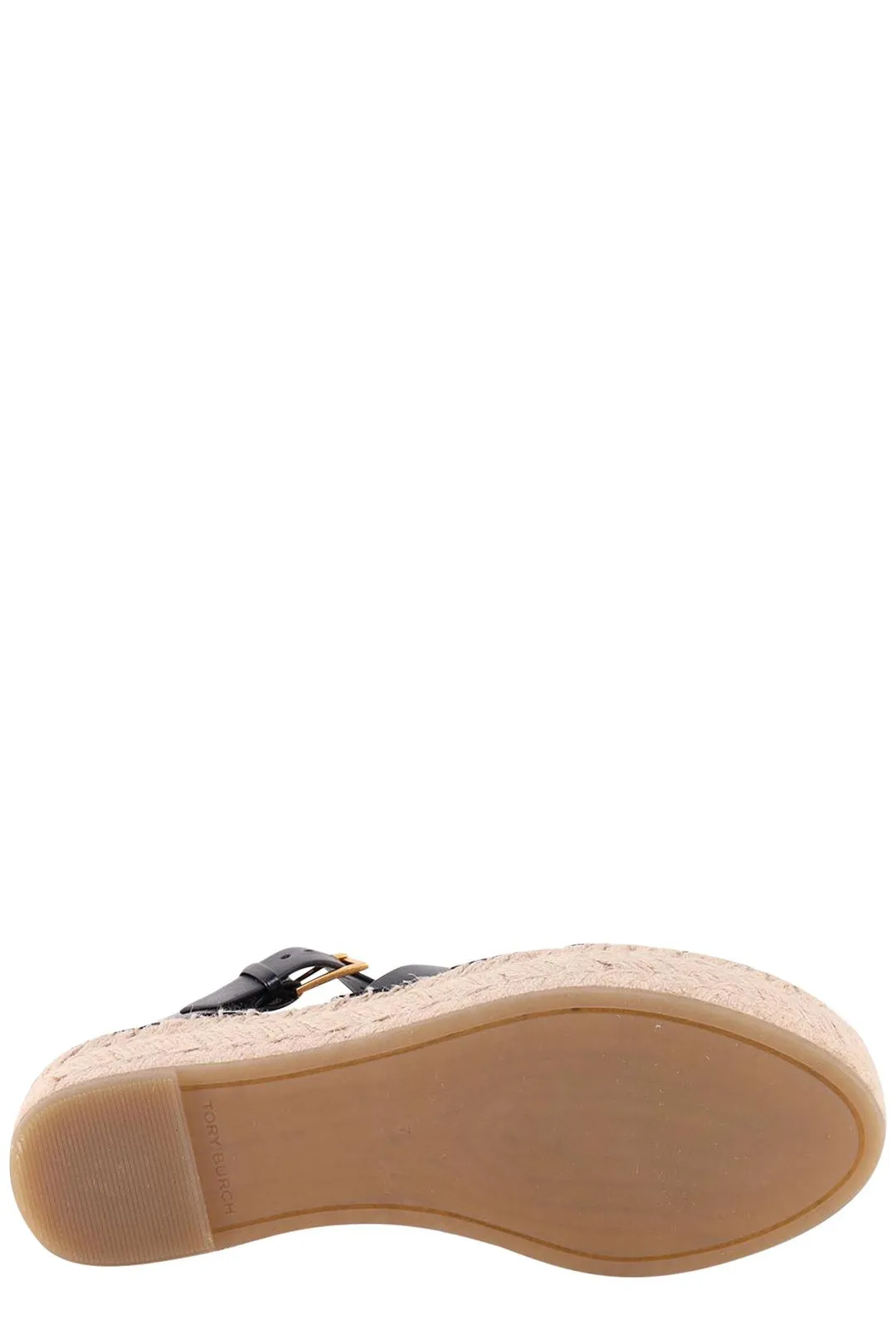 Tory Burch Fisherman Round-Toe Platform Espadrilles