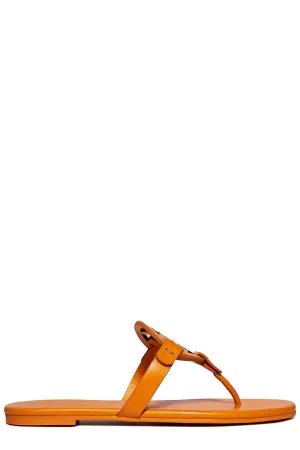 Tory Burch Miller Soft Logo Plaque Flat Sandals