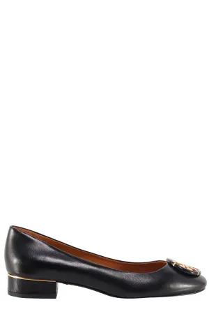 Tory Burch Multi-Logo Block Heel Pumps