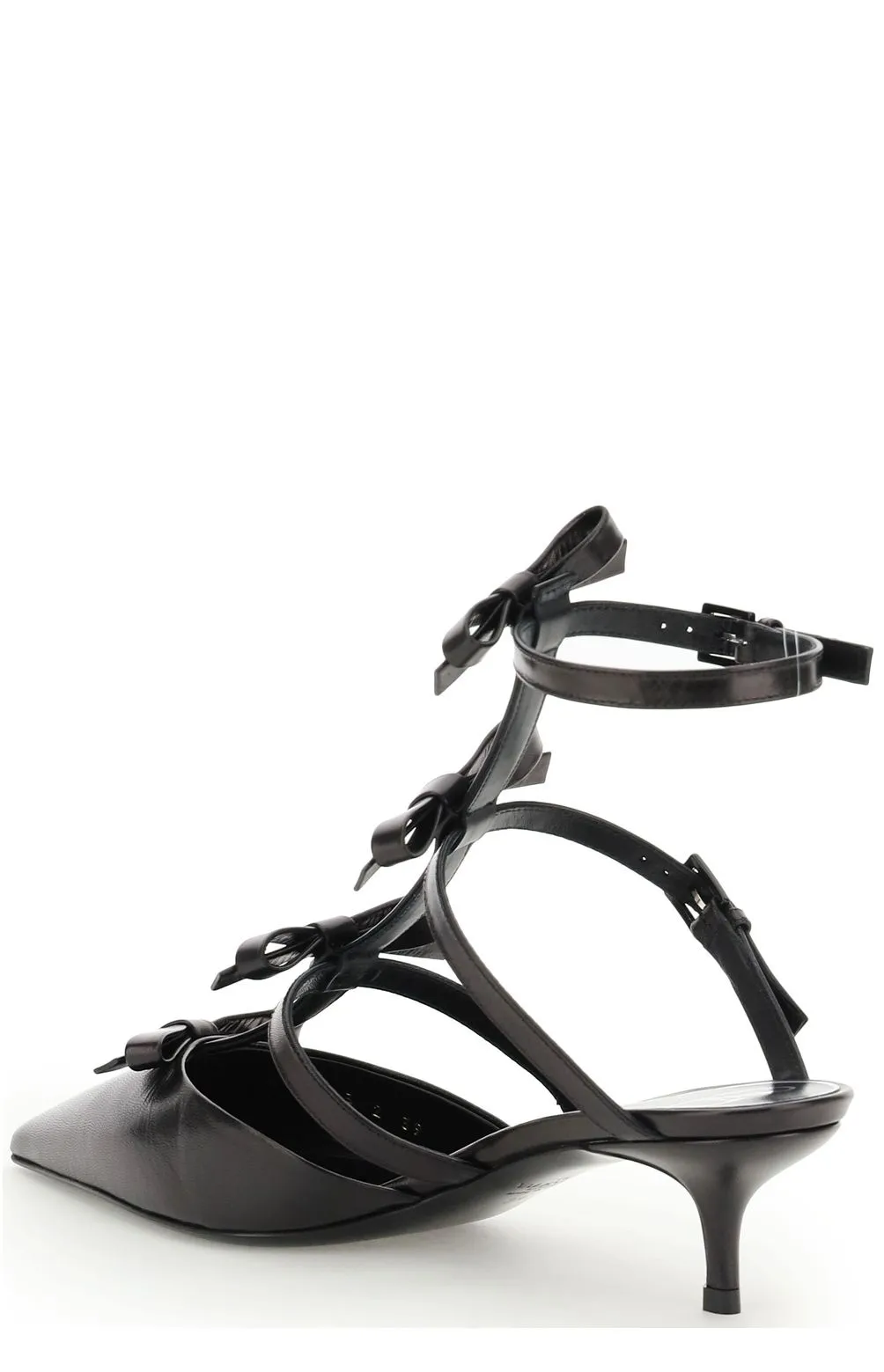 Valentino French Bows Ankle-Strap Pumps