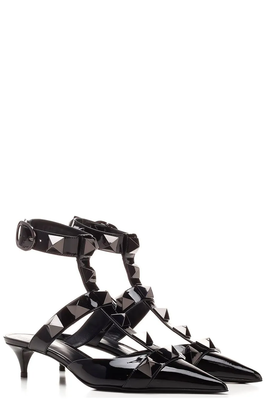 Valentino Garavani Rockstud Ankle Strapped Pumps