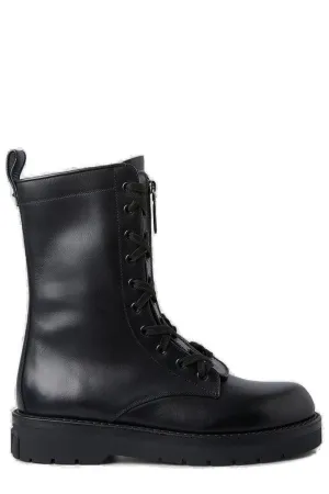 Valentino Garavani Rockstud Lace-Up Ankle Boots