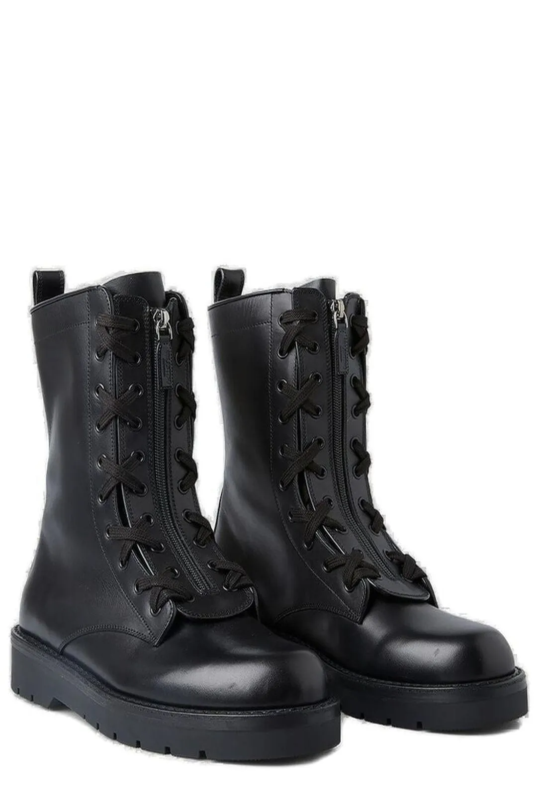 Valentino Garavani Rockstud Lace-Up Ankle Boots