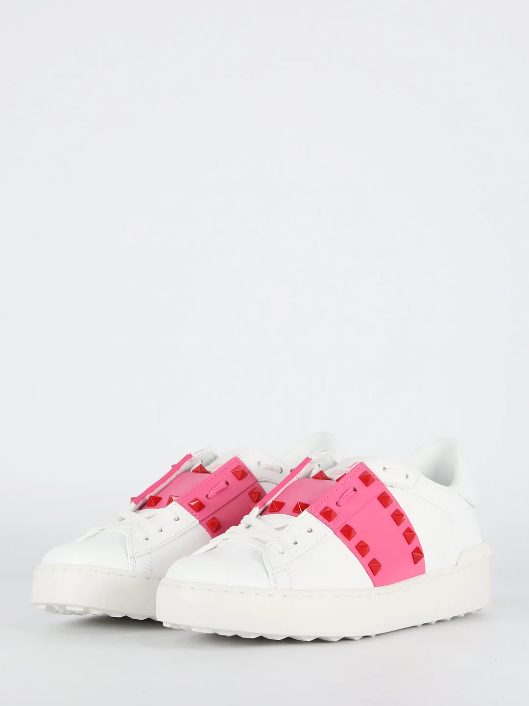 Valentino Garavani Rockstud Lace-Up Sneakers