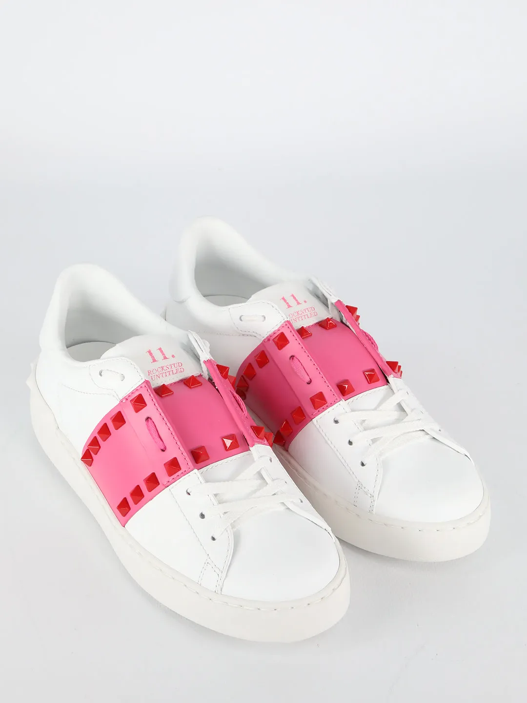 Valentino Garavani Rockstud Lace-Up Sneakers