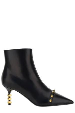 Valentino Garavani Rockstud Pointed-Toe Boots