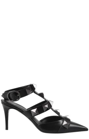 Valentino Garavani Rockstud Pointed-Toe Pumps