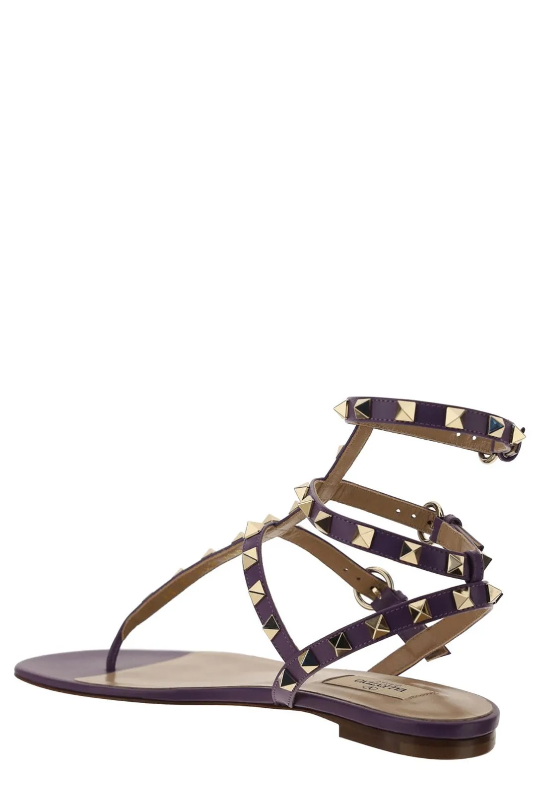 Valentino Garavani Rockstud Strapped Flat Sandals