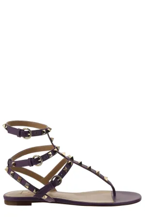 Valentino Garavani Rockstud Strapped Flat Sandals