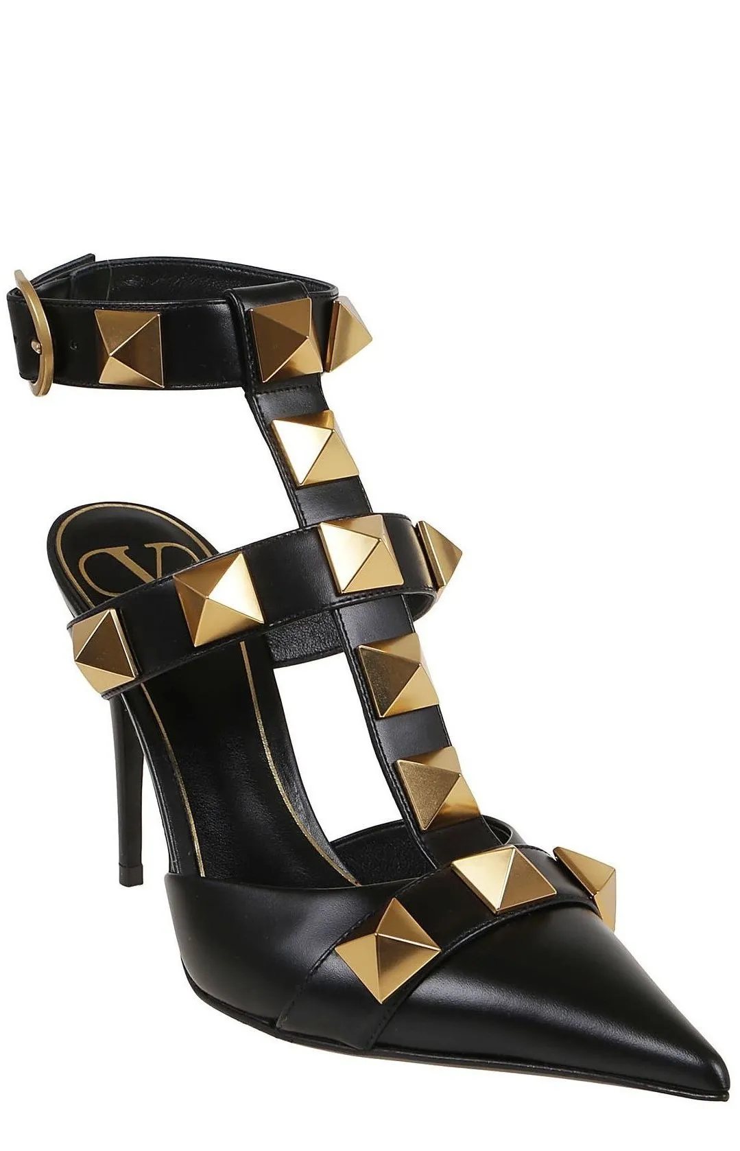 Valentino Garavani Roman Stud Ankle Strapped Pumps