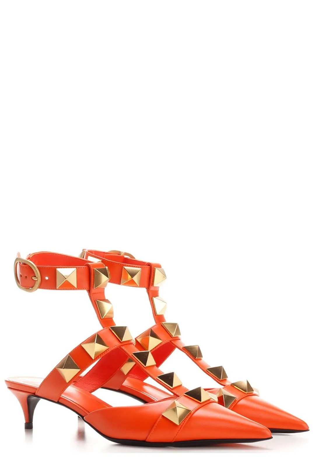 Valentino Garavani Roman Stud Pointed-Toe Pumps