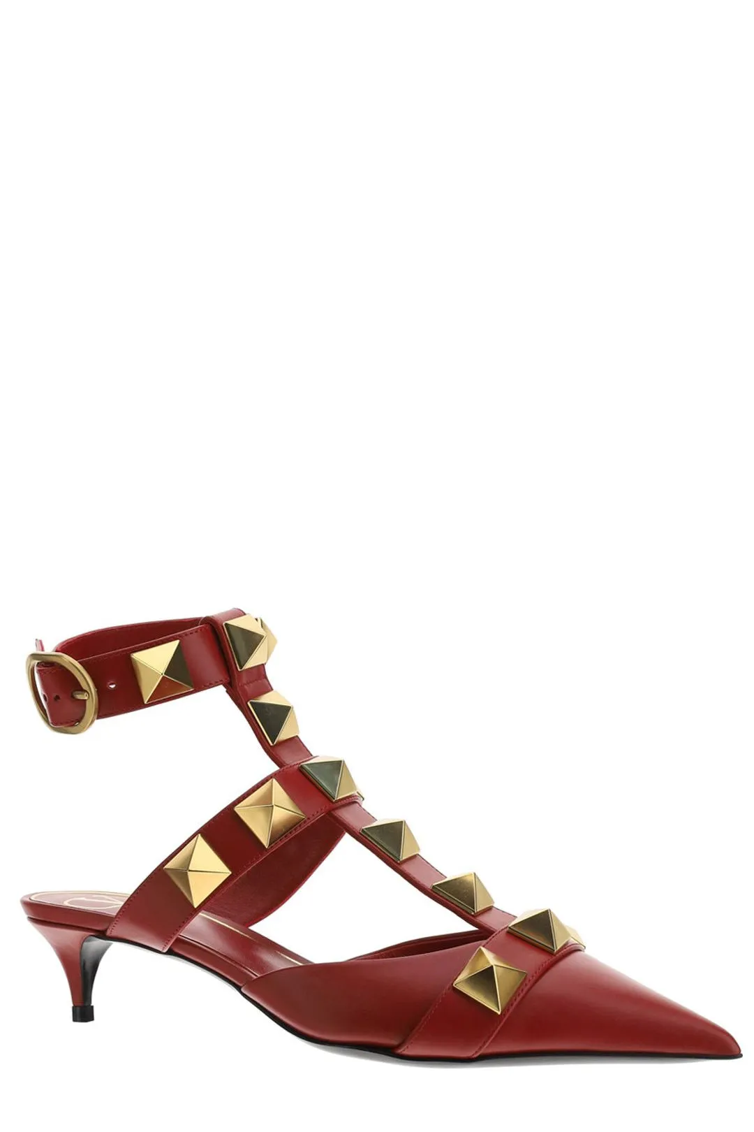 Valentino Garavani Roman Stud Pointed-Toe Pumps