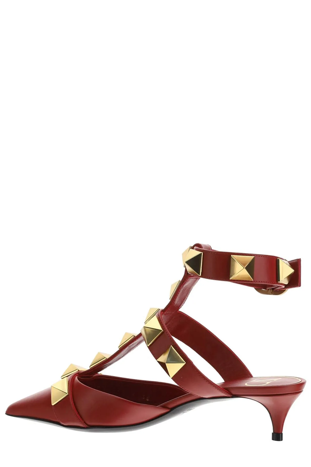 Valentino Garavani Roman Stud Pointed-Toe Pumps
