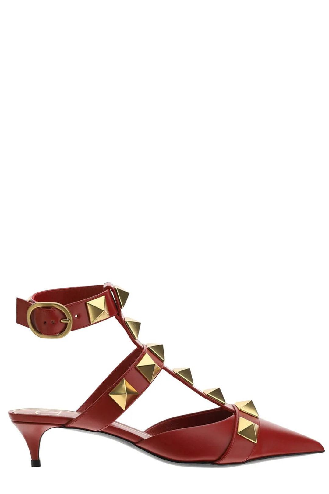 Valentino Garavani Roman Stud Pointed-Toe Pumps