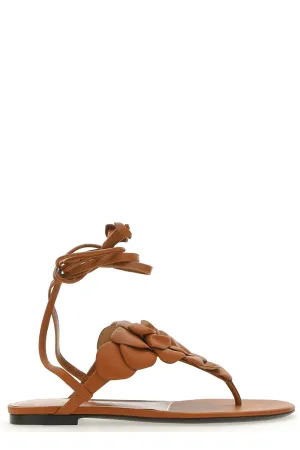 Valentino Logo Detailed Open Toe Sandals