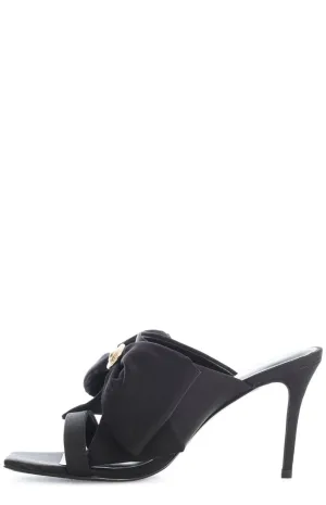 Versace Jeans Couture Bow-Detailed Slip-On Sandals