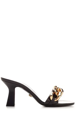 Versace Medusa Chain Link Slip-On Mules
