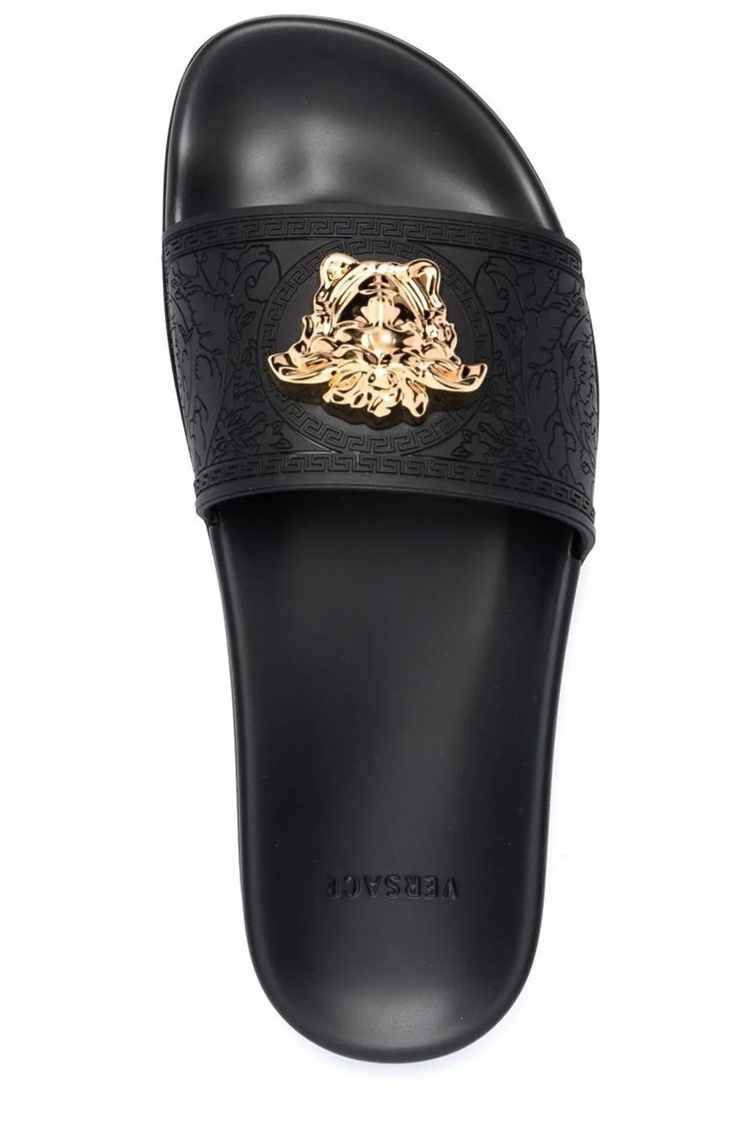 Versace Medusa-Plaque Slip-On Slides