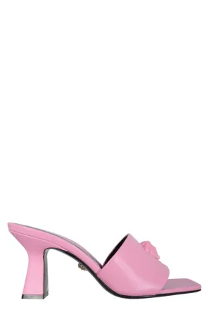 Versace Medusa Square-Toe Mules